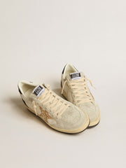 Women’s Ball Star  in nappa and suede with glitter star and black heel tab