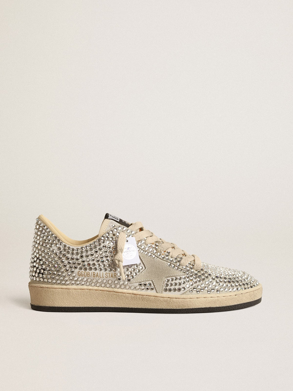 Women’s Ball Star  with Swarovski crystals and gray suede star