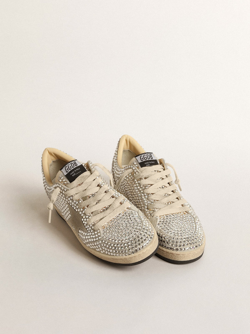Women’s Ball Star  with Swarovski crystals and gray suede star