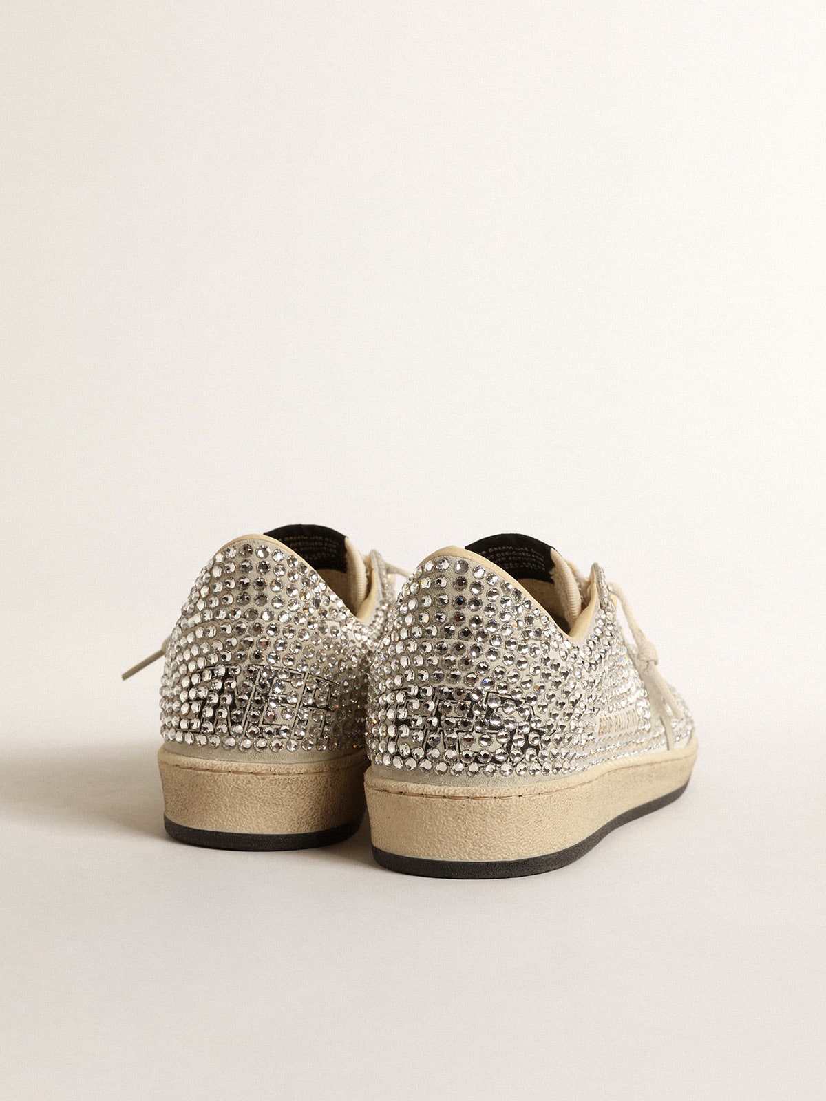 Women’s Ball Star  with Swarovski crystals and gray suede star