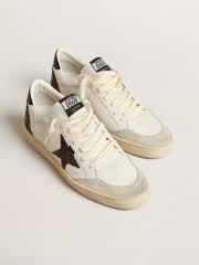 Ball Star in nappa with glitter star and black nappa heel tab