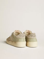 Stardan in nappa and leather with suede star and heel tab