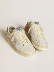 Women's Stardan LTD with beige leather star and crocodile beige leather heel tab