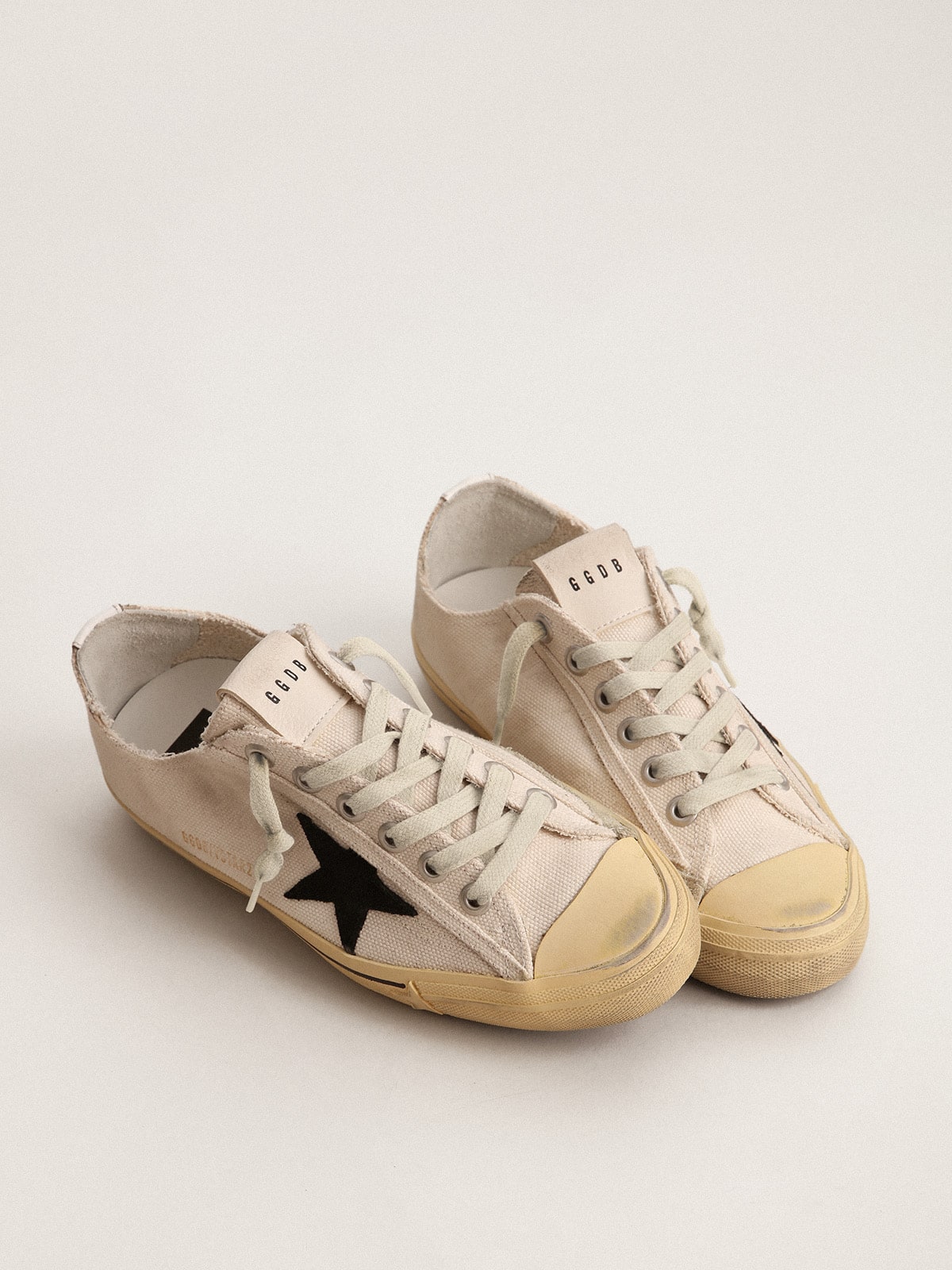 Women's V-Star  with black suede star and embroidered lettering