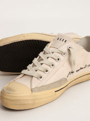 Women's V-Star  with black suede star and embroidered lettering