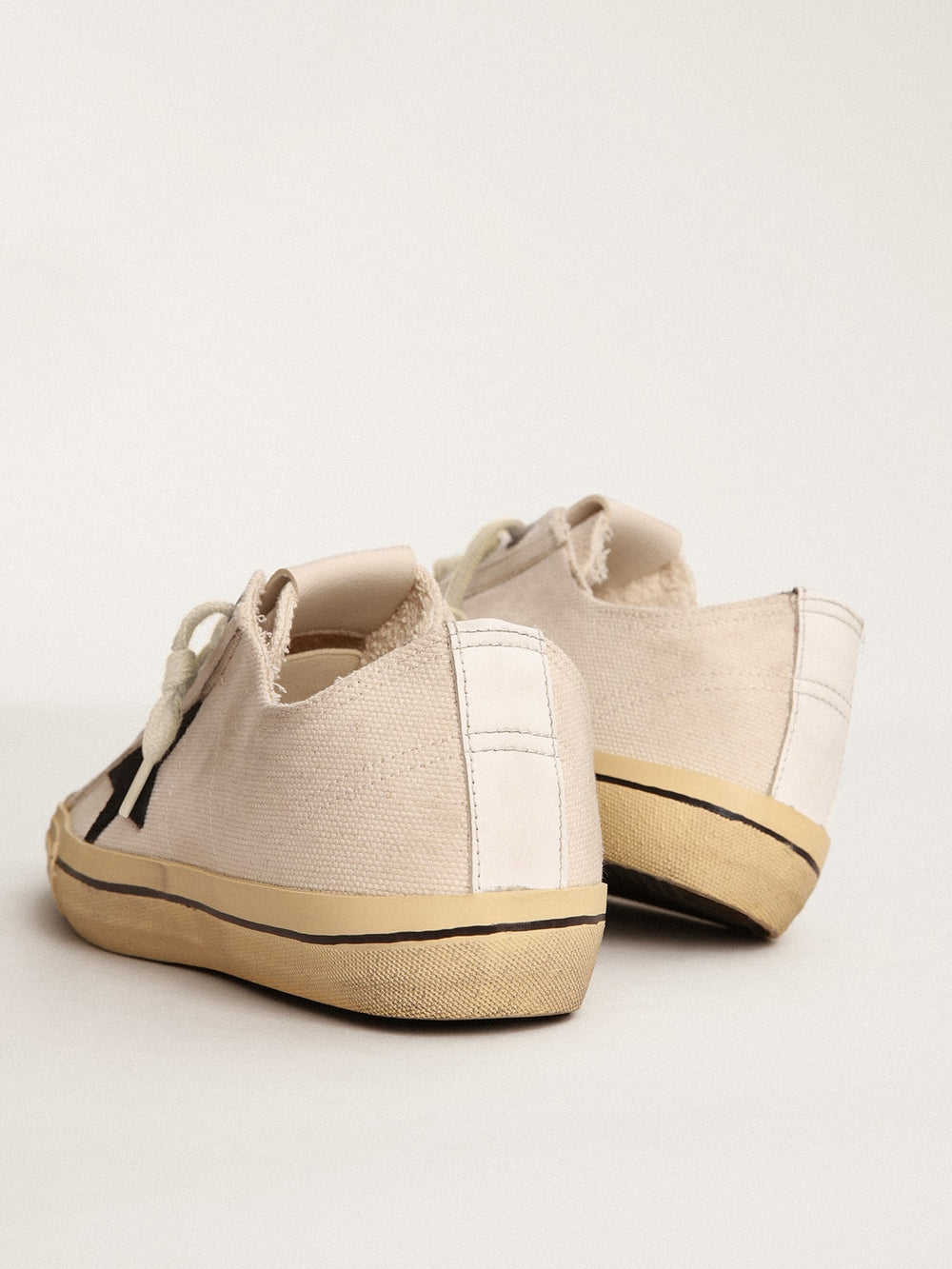 Women's V-Star  with black suede star and embroidered lettering