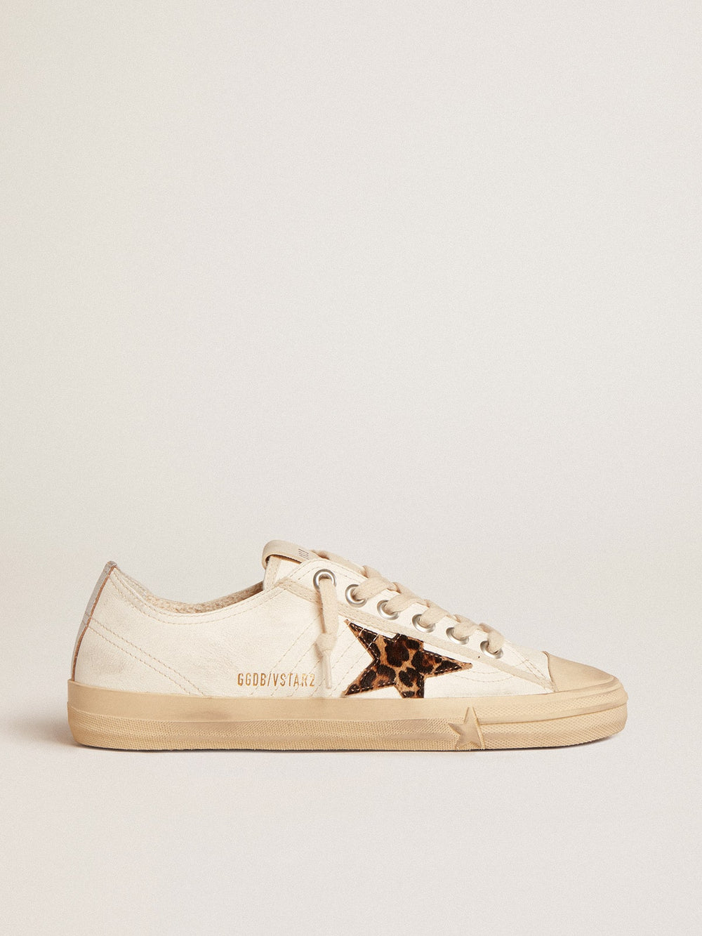 V-Star  in nappa with pony skin star and silver heel tab