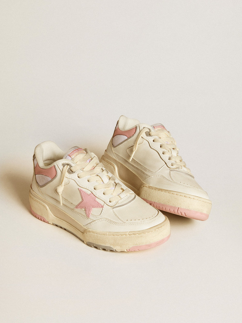 Women’s Forty2 with pink star and white leather heel tab