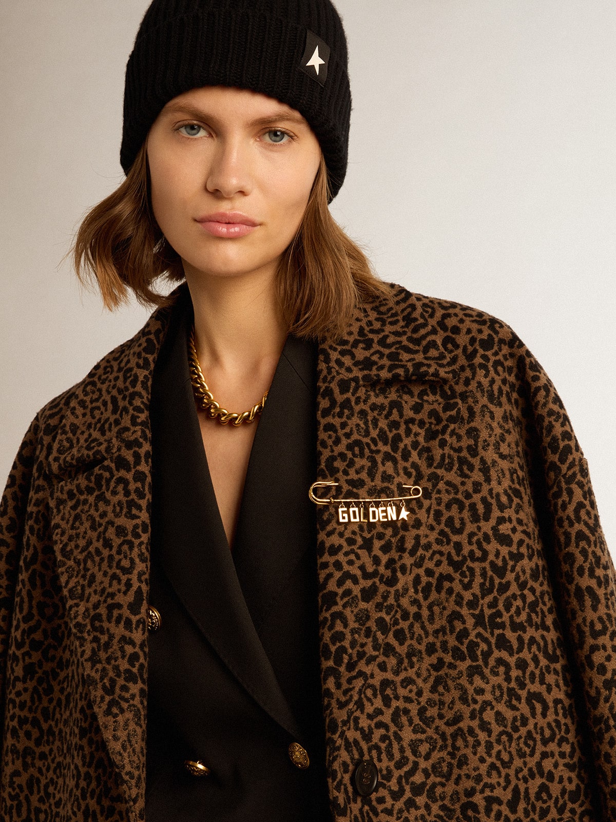 Women’s wool cocoon coat | Golden Goose