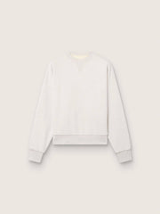 Star unisex sweatshirt in gray cotton with embroidery and crystals