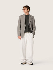 Star unisex sweatpants in gray melange fleece