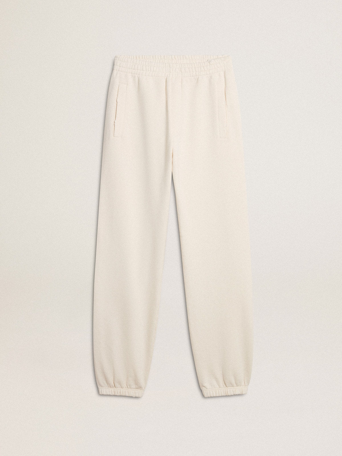 White joggers