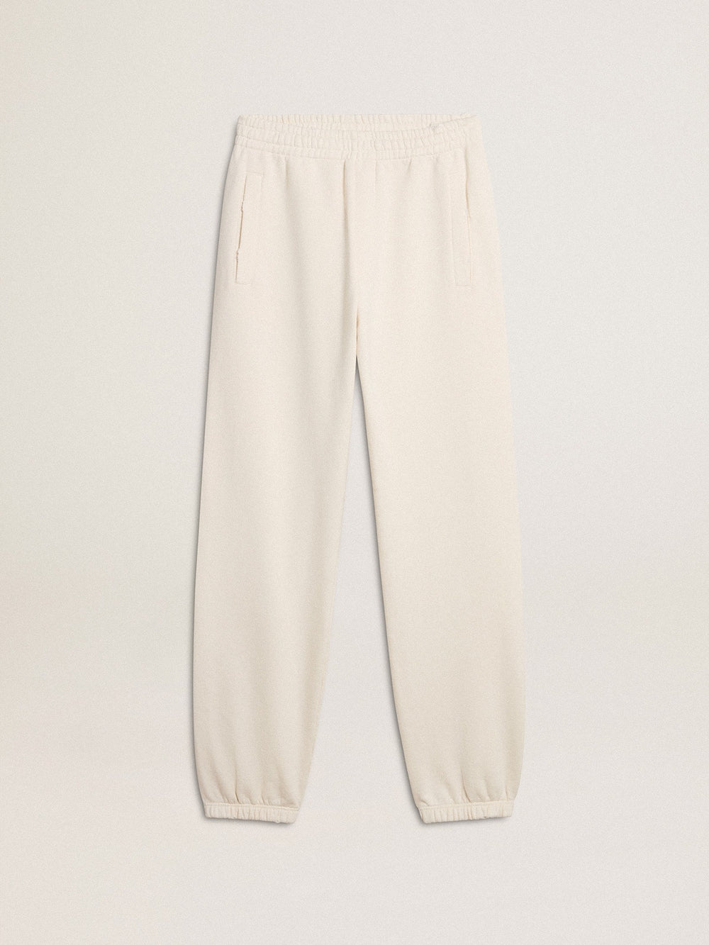 White joggers