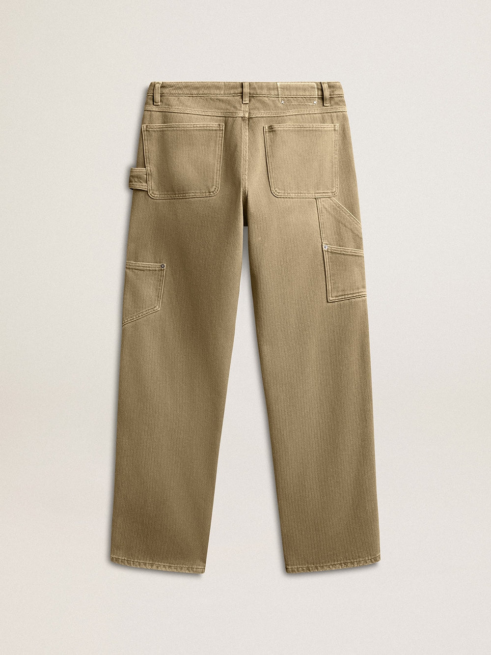 Women's distressed-effect cotton pants