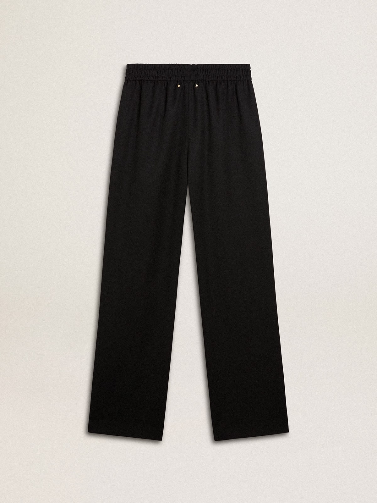 Women’s black lightweight wool joggers