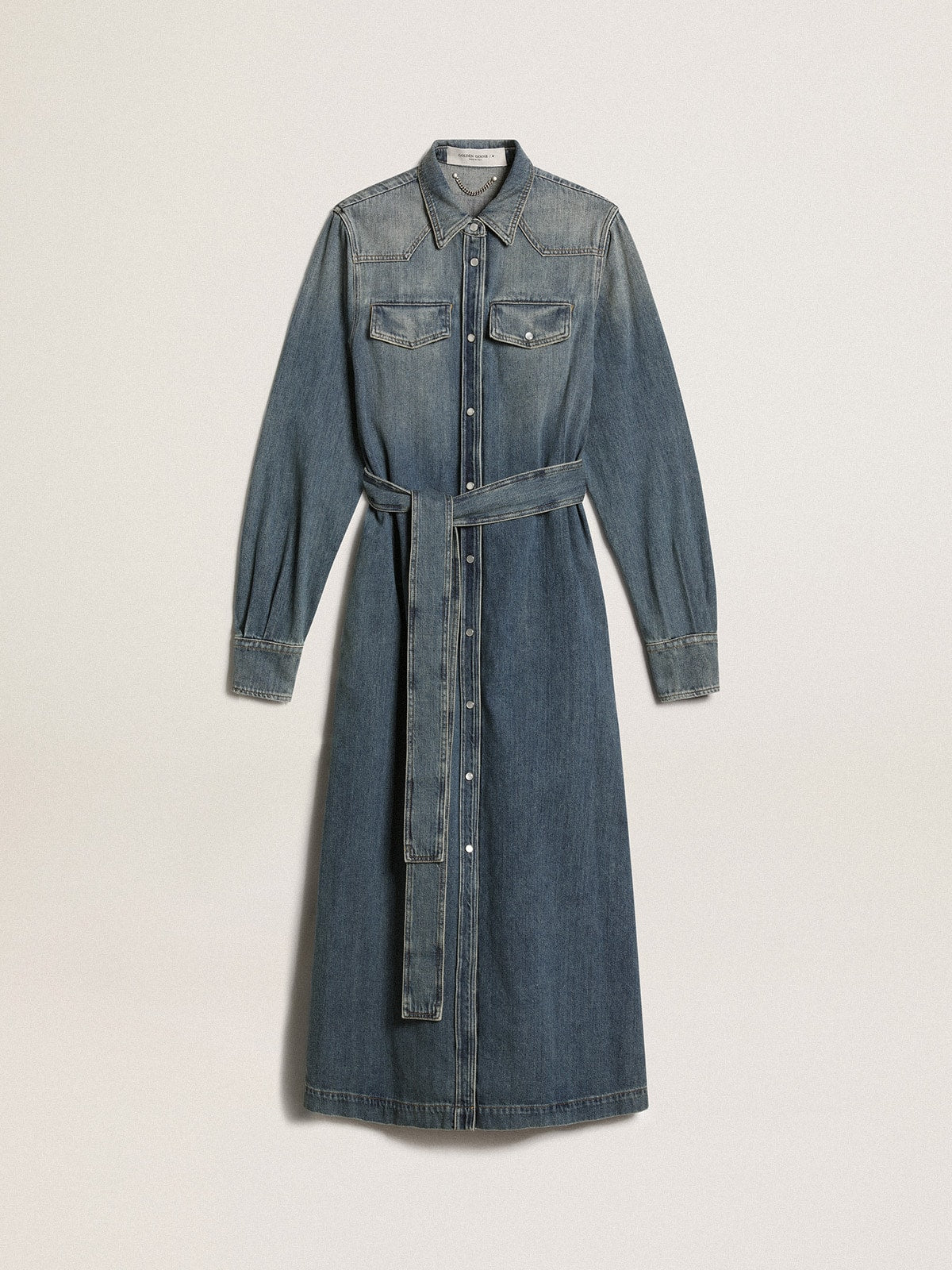 Women’s denim shirt dress | Golden Goose