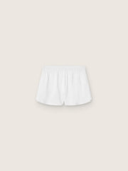 Women's white double-layer sports shorts