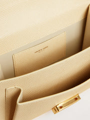 Venezia Bag in beige python-print leather with gold details