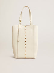 24/7 Bag North South in butter-colored leather with adjustable handles