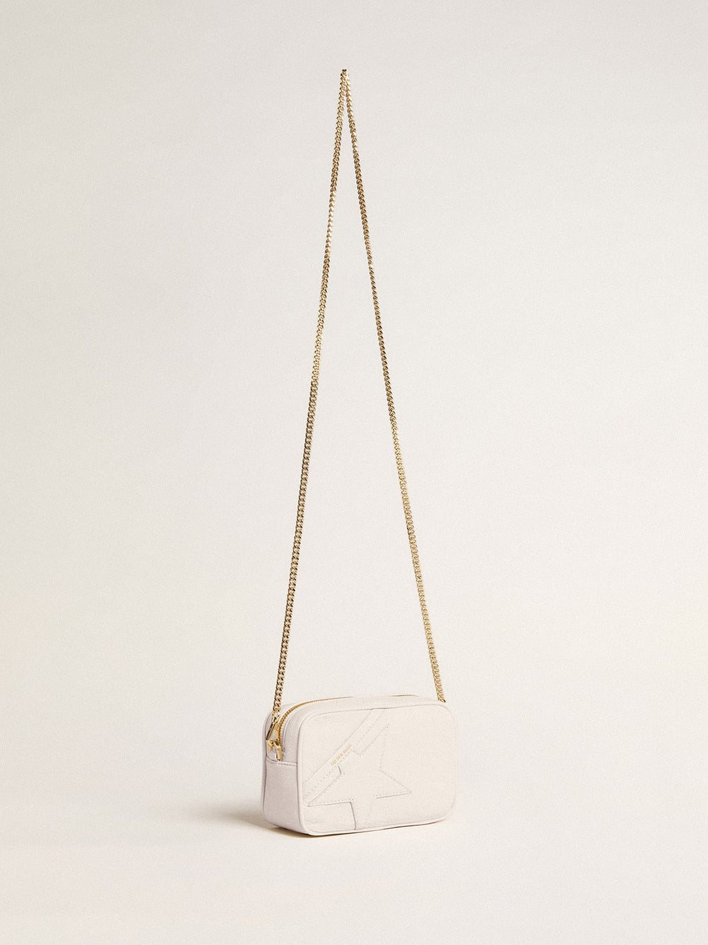 Mini Star Bag in butter-white leather with tone-on-tone star