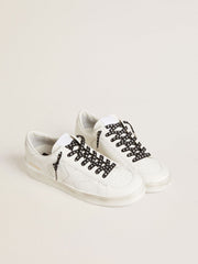 Black cotton laces with contrasting silver stars