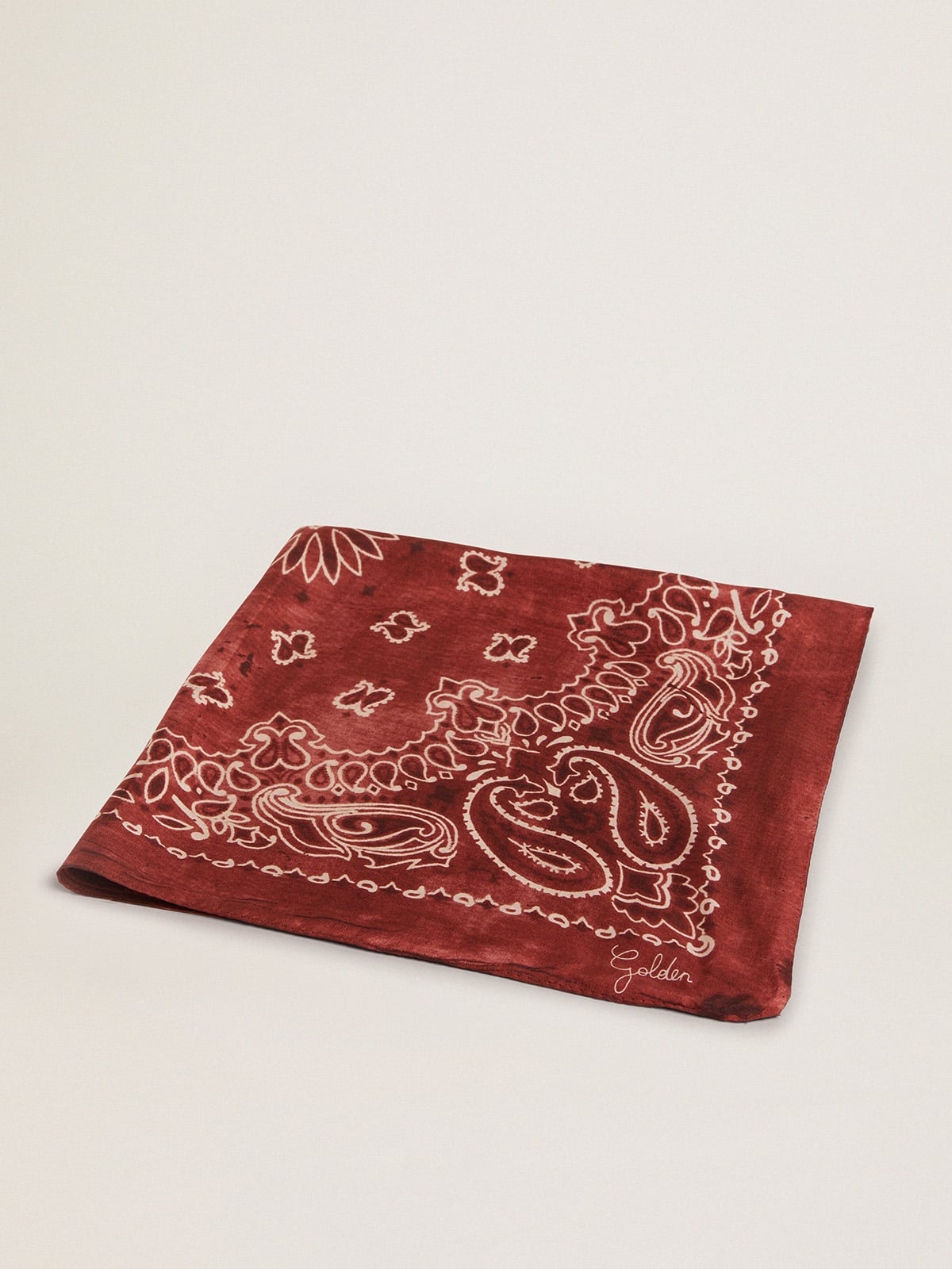 Women’s burgundy scarf | Golden Goose