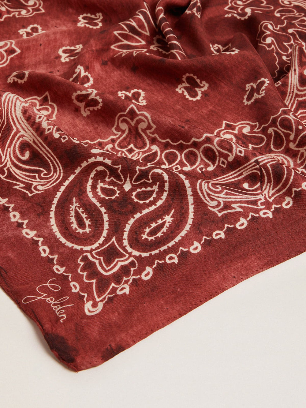 Women’s burgundy scarf | Golden Goose