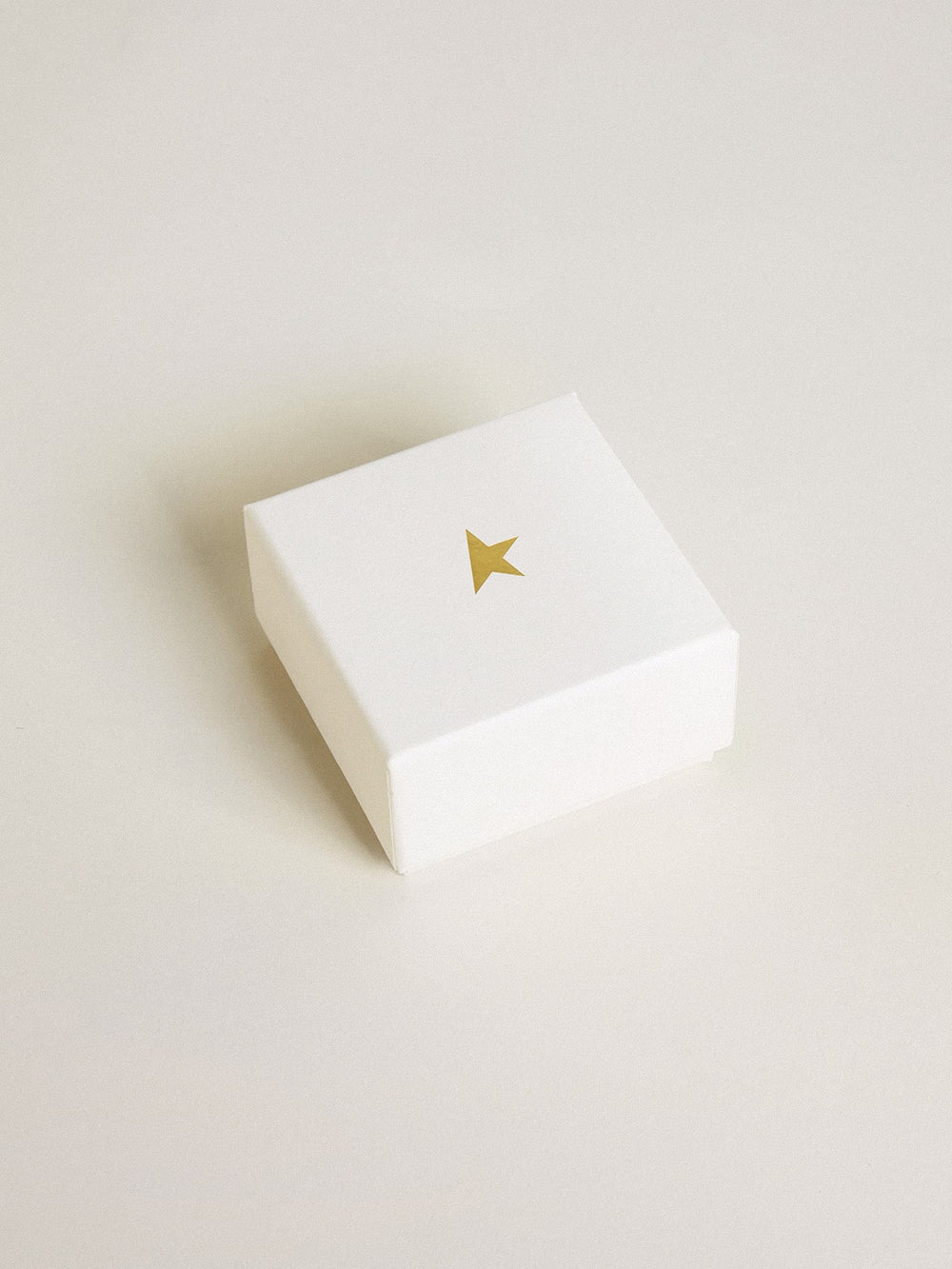 Letter S charm in gold-colored brass with crystals
