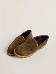 Women's Jerry loafer in dove-gray suede