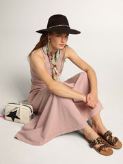 Leopard pony skin sandals for women Margaret | Golden Goose