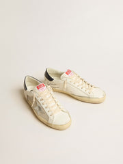 Men's Super-Star LTD in mesh and leather with silver star and blue heel tab