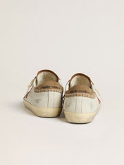 Men's Super-Star LTD in nappa leather with orange leather star and tobacco suede heel tab