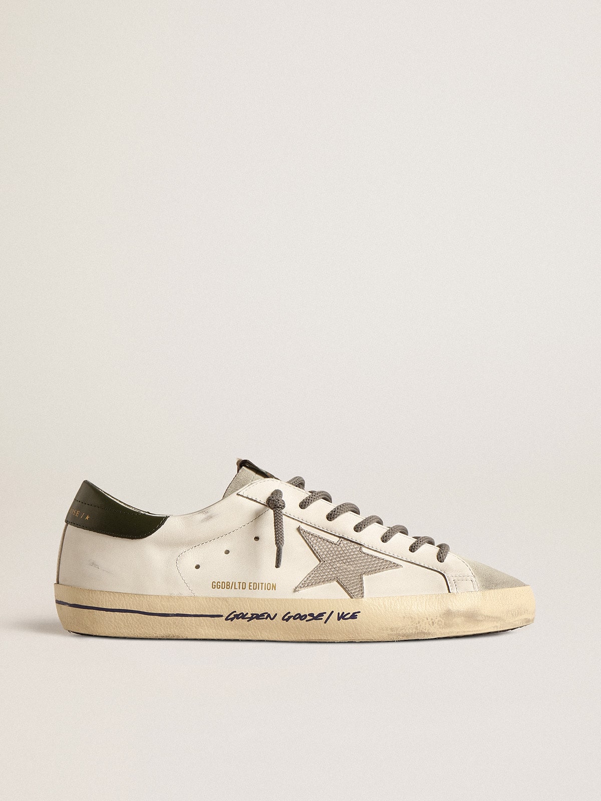 Super-Star  with croc-print star and green heel tab