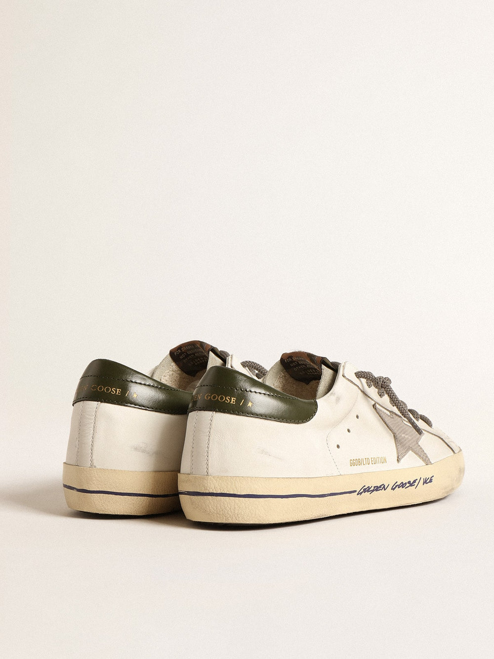 Super-Star  with croc-print star and green heel tab