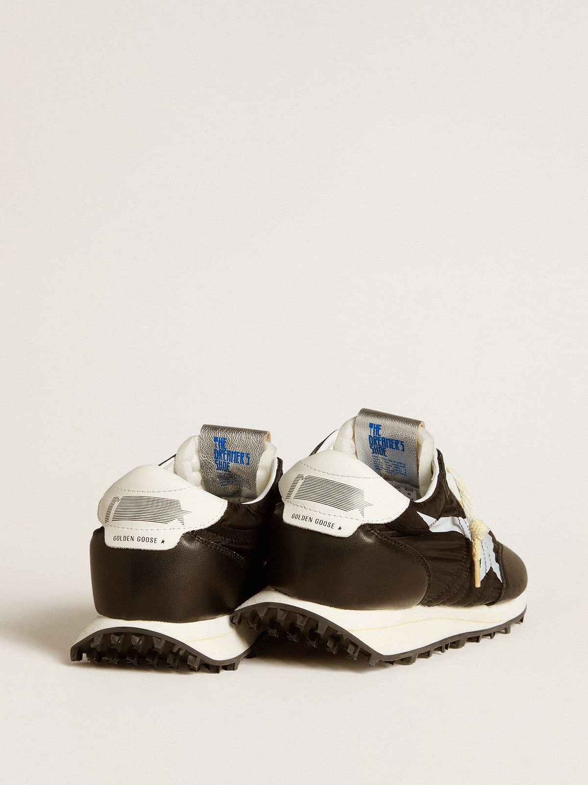 Men’s Marathon with black nylon upper and white star