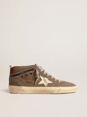 Mid Star in green canvas with leather star and black flash
