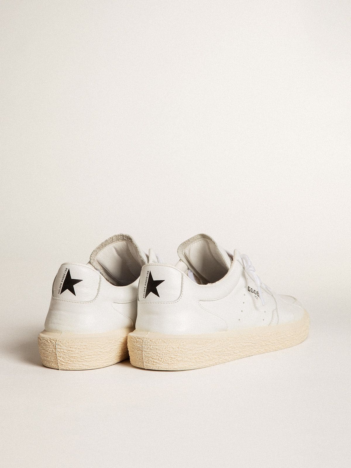 Men's Tenth Star in white leather
