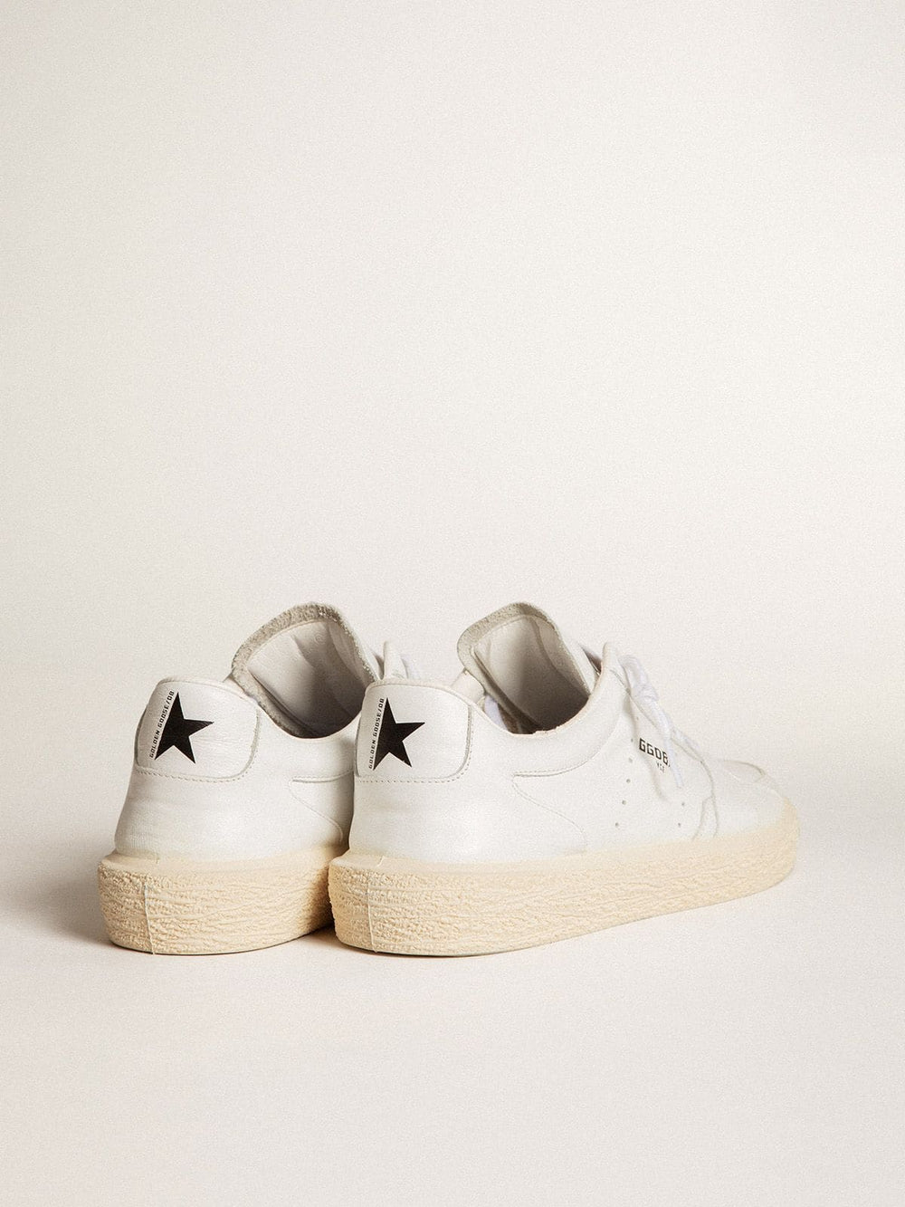 Men's Tenth Star in white leather