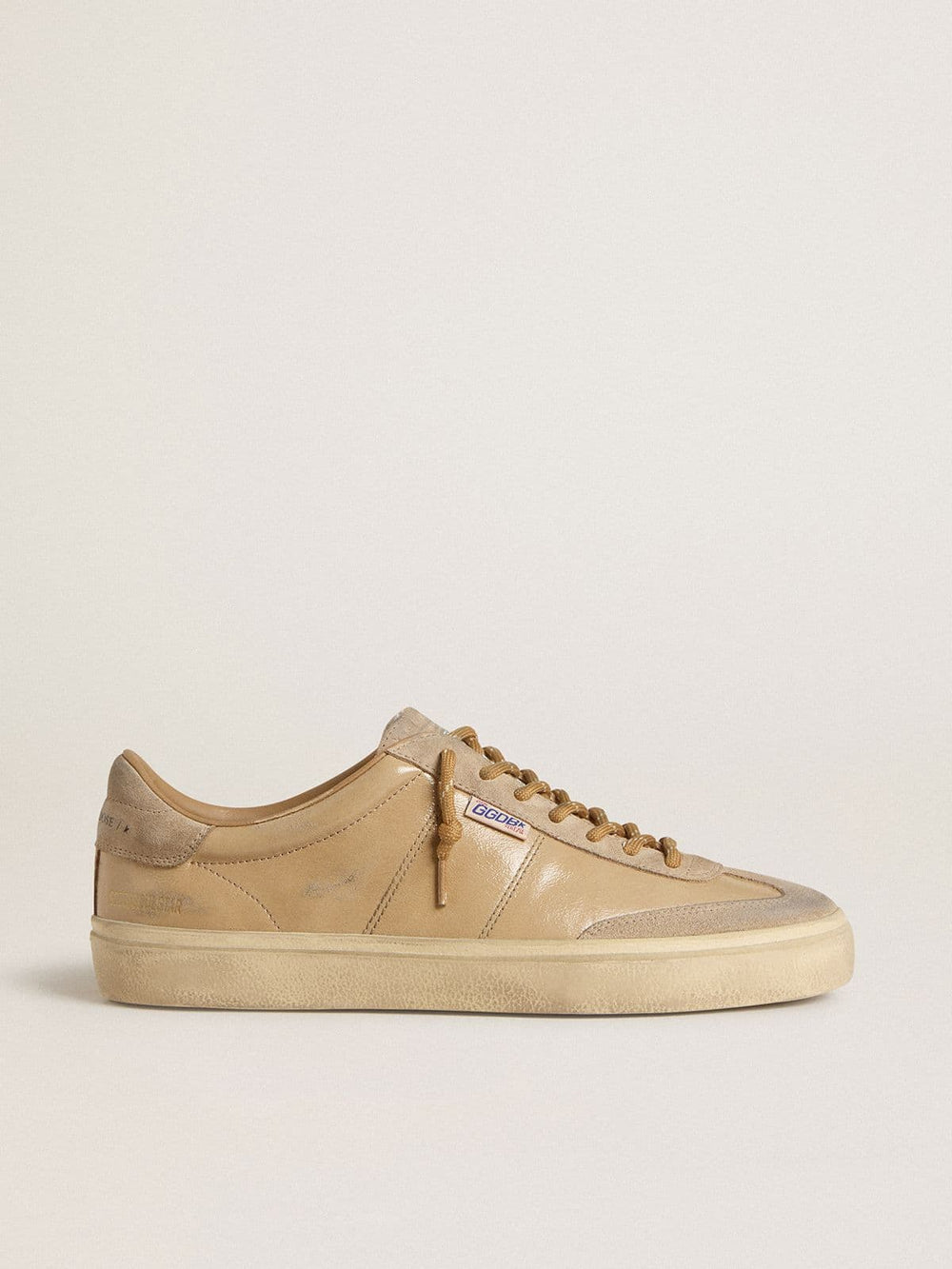 Men's Soul Star in beige naplak with beige suede heel tab