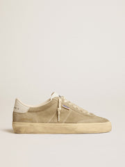 Men's Soul Star in dove-gray suede with white leather heel tab and tongue