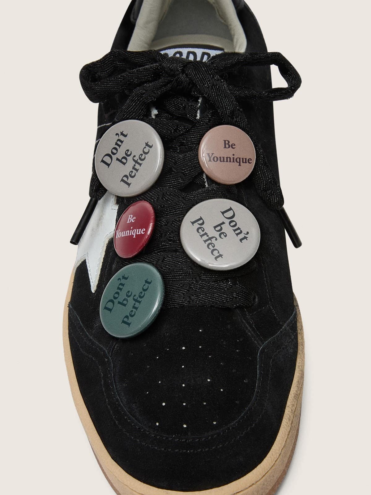 Men's Ball Star LTD in black suede with Skins