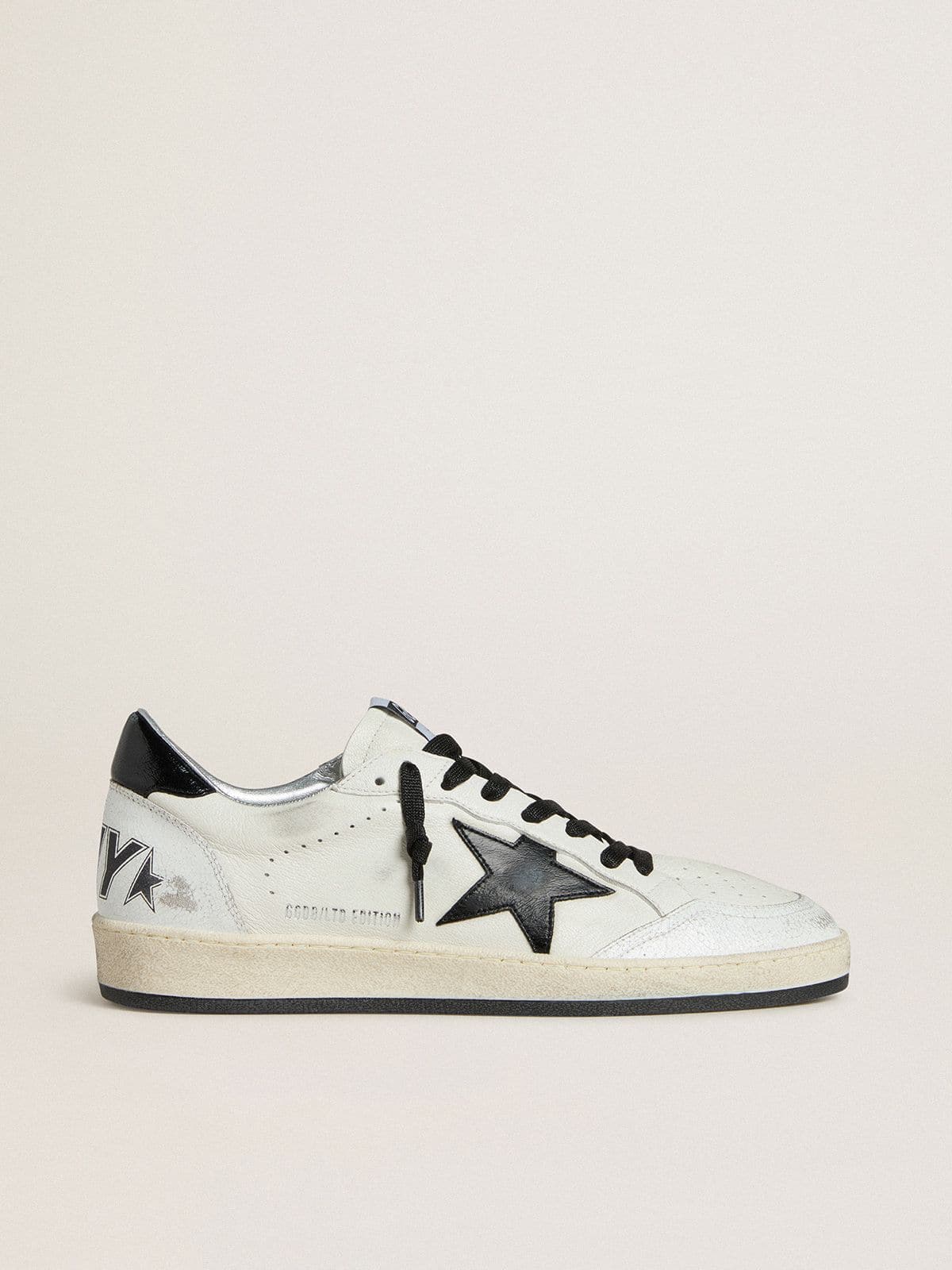 Men's Ball Star Wishes in nappa with black naplak star and heel tab