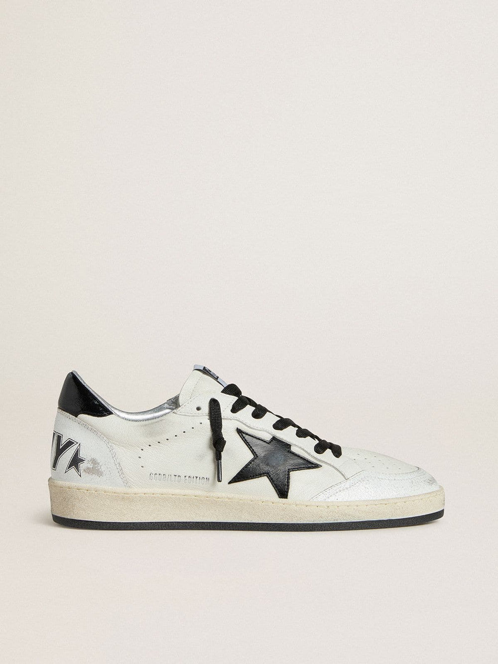 Men's Ball Star Wishes in nappa with black naplak star and heel tab