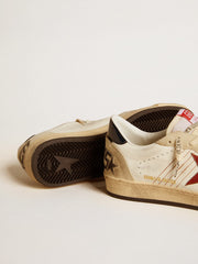 Men's Ball Star LTD in nappa leather with red leather star and leather heel tab