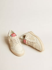 Men’s Ball Star  in nappa with white star and Swarovski crystal heel tab