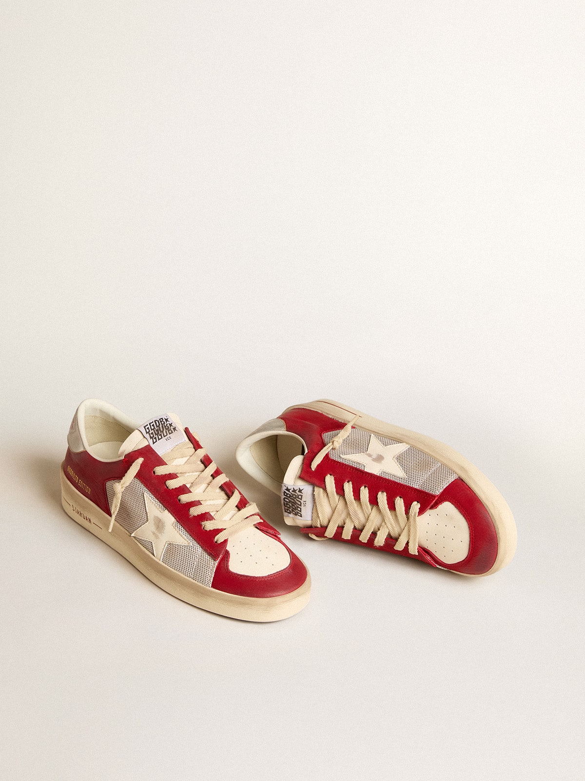Men's Stardan  in mesh and nubuck with nappa star and leather heel tab