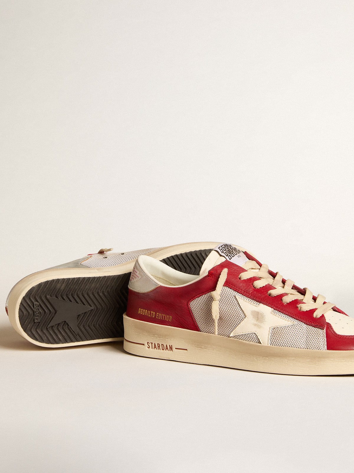 Men's Stardan  in mesh and nubuck with nappa star and leather heel tab