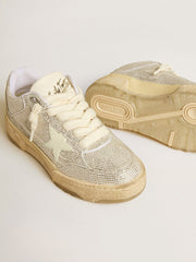 Forty2 in white leather and Swarovski crystals with white TPU star