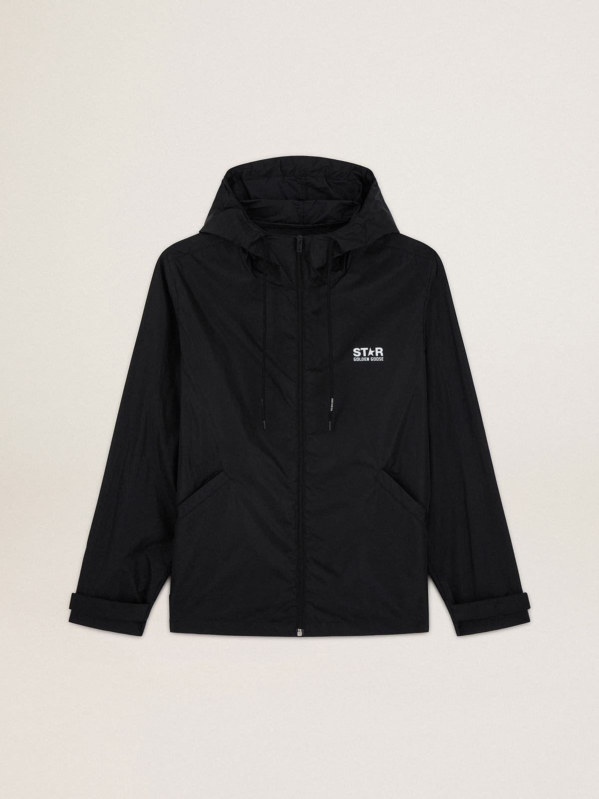 Men's black windbreaker | Golden Goose