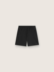 Men's black double-layer sports shorts